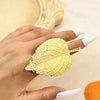 Stainless Steel Ring Heart Shape Electroplating Jewelry For Female