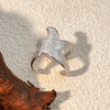 Stainless Steel Ring Heart Shape Electroplating Natural Geometric Style Women's Jewelry