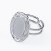 Stainless Steel Ring Holder Vintage Style Tray With Twist Adjustable Design And Electroplating Treatment