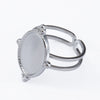 Stainless Steel Ring Holder Vintage Style Tray With Twist Adjustable Design And Electroplating Treatment