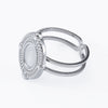 Stainless Steel Ring Holder Vintage Style Tray With Twist Adjustable Design And Electroplating Treatment