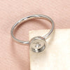 Stainless Steel Ring Jewelry Geometric Style Polish Diy Empty Ring Base