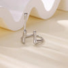 Stainless Steel Ring Snake Shaped Flower Geometric Electroplated Female Stylish Ring