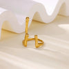 Stainless Steel Ring Snake Shaped Flower Geometric Electroplated Female Stylish Ring
