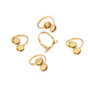 Stainless Steel Ring Tray Twisted Adjustable Geometric Electroplated Handmade Jewelry Accessories