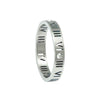Stainless Steel Ring With Roman Digital And Letter Pattern Gold Plated Hollow For Couples