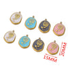 Stainless Steel Rose Enamel Jewelry Pendant For Women Diy Handmade Accessories With Electroplating