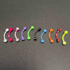Stainless Steel Round Baking Paint Nose Ring And Ear Bone Nail Body Piercing Jewelry
