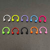 Stainless Steel Round Baking Paint Nose Ring And Ear Bone Nail Body Piercing Jewelry