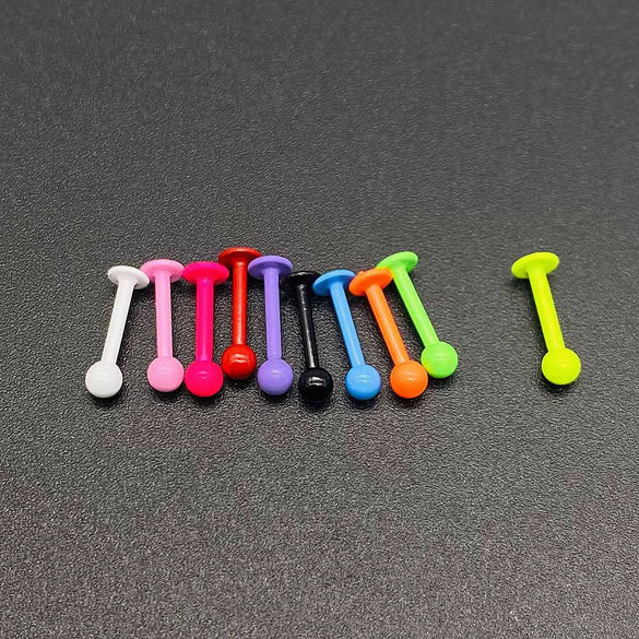 Stainless Steel Round Baking Paint Nose Ring And Ear Bone Nail Body Piercing Jewelry