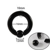 Stainless Steel Round Ball Clip Punk Stylish Electroplated Unisex Nose Ring Earring