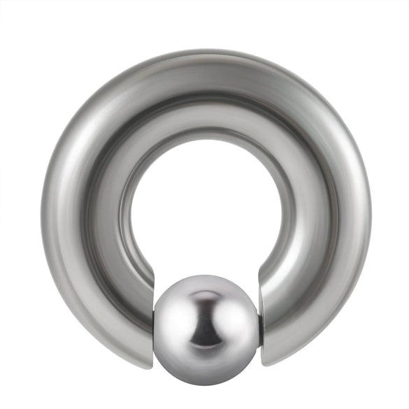 Stainless Steel Round Ball Clip Punk Stylish Electroplated Unisex Nose Ring Earring