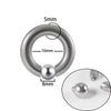 Stainless Steel Round Ball Clip Punk Stylish Electroplated Unisex Nose Ring Earring