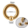 Stainless Steel Round Ball Clip Punk Stylish Electroplated Unisex Nose Ring Earring