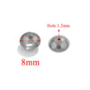Stainless Steel Round Bead Cap Gasket Beads With Totem Pattern Electroplated For Jewelry Making