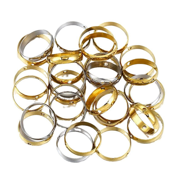 Stainless Steel Round Bead Electroplated Diy Jewelry Accessories Bracelet Necklace Spacer