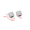 Stainless Steel Round Bead Jewelry Accessories Electroplating Drilling Long Tube Ball Diy Handmade