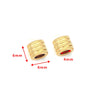 Stainless Steel Round Bead Jewelry Accessories Electroplating Drilling Long Tube Ball Diy Handmade