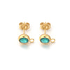Stainless Steel Round Bead Ring Earring Accessories With Electroplating Process