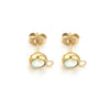 Stainless Steel Round Bead Ring Earring Accessories With Electroplating Process
