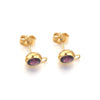 Stainless Steel Round Bead Ring Earring Accessories With Electroplating Process