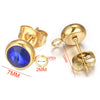 Stainless Steel Round Bead Ring Earring Accessories With Electroplating Process
