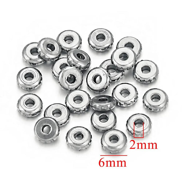 Stainless Steel Round Beads For Diy Bracelet And Necklace Vacuum Plating Electroplating