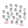 Stainless Steel Round Beads For Diy Bracelet And Necklace Vacuum Plating Electroplating