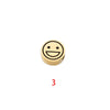 Stainless Steel Round Beads Jewelry Accessories With Geometric Figure And Electroplating For Diy