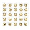 Stainless Steel Round Beads Jewelry Accessories With Geometric Figure And Electroplating For Diy