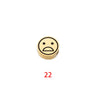 Stainless Steel Round Beads Jewelry Accessories With Geometric Figure And Electroplating For Diy