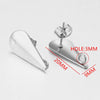 Stainless Steel Round Beads With Ring Ear Studs Handmade Vacuum Gold Plated Earrings