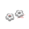 Stainless Steel Round Cake Flower Hexagonal Pendant Jewelry With Electroplating For Necklace And Bracelet