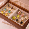 Stainless Steel Round Cake Geometric Style Electroplated Earrings For Women