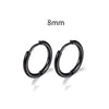 Stainless Steel Round Circle Electroplating Men's Body Piercing Jewelry Earrings