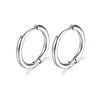 Stainless Steel Round Circle Electroplating Men's Body Piercing Jewelry Earrings