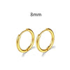 Stainless Steel Round Circle Electroplating Men's Body Piercing Jewelry Earrings