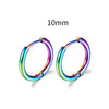 Stainless Steel Round Circle Electroplating Men's Body Piercing Jewelry Earrings