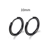 Stainless Steel Round Circle Electroplating Men's Body Piercing Jewelry Earrings