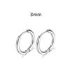 Stainless Steel Round Circle Electroplating Men's Body Piercing Jewelry Earrings