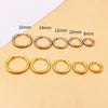 Stainless Steel Round Circle Electroplating Men's Body Piercing Jewelry Earrings