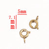 Stainless Steel Round Connection Buckle Electroplated Diy Jewelry Accessories For Necklace And Bracelet