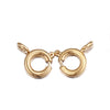 Stainless Steel Round Connection Buckle Electroplated Diy Jewelry Accessories For Necklace And Bracelet