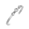 Stainless Steel Round Diy Jewelry Accessories Bracelet With Polishing And 18K Gold Vacuum Plating