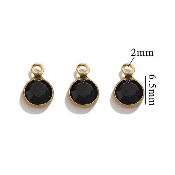 Stainless Steel Round Diy Jewelry Chain Bracelet Necklace With Crystal Connector And Colorretaining Electroplating