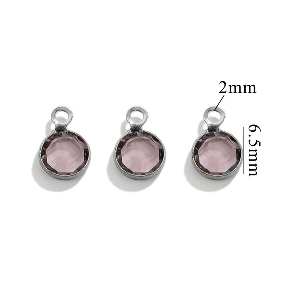 Stainless Steel Round Diy Jewelry Chain Bracelet Necklace With Crystal Connector And Colorretaining Electroplating
