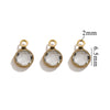 Stainless Steel Round Diy Jewelry Chain Bracelet Necklace With Crystal Connector And Colorretaining Electroplating