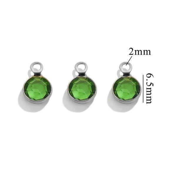 Stainless Steel Round Diy Jewelry Chain Bracelet Necklace With Crystal Connector And Colorretaining Electroplating