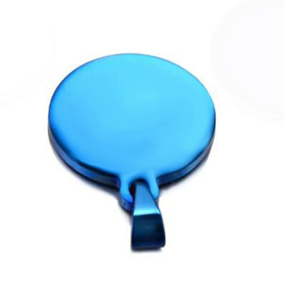 Stainless Steel Round Dog Tag Pendant Jewelry Accessories Electroplated