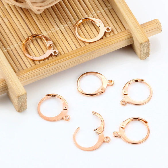Stainless Steel Round Ear Hook Earrings Jewelry Accessories With Electroplating For Men And Women